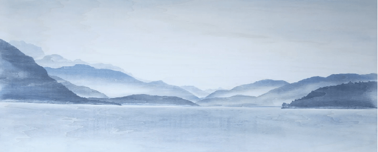 Papier peint Annecy | Les Bleus du Lac®, XXL, tendance