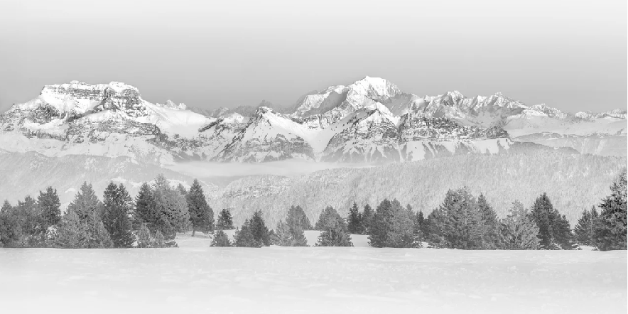 Papier peint photo - La Tournette et au delà