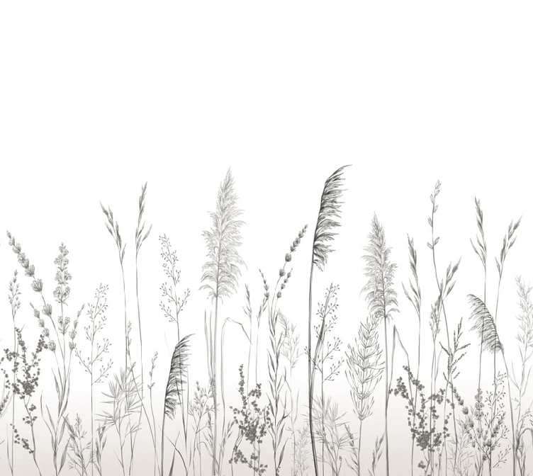 Papier peint poétique pampa