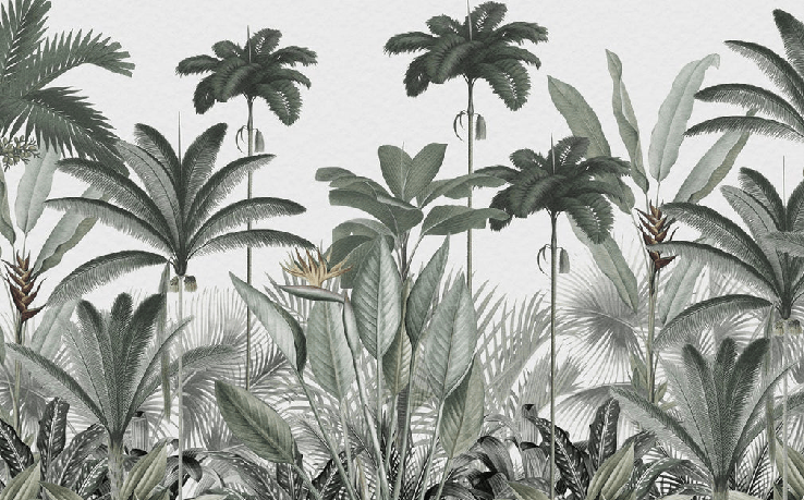 Jungle Tree Panoramic Wallpaper