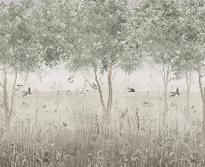 Panoramic clearing wallpaper