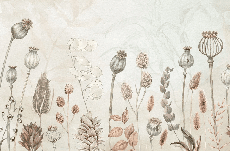 Papier peint automne des fleurs - Muralconcept