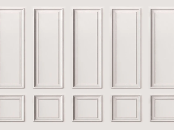 Haussmann-style molding panoramic wallpaper