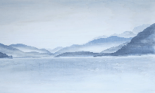 Papier peint Annecy | Les Bleus du Lac®, XXL, tendance