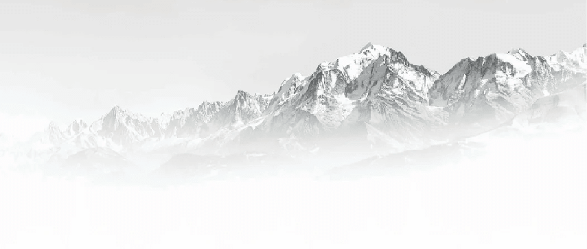 Papier peint bureau Mont Blanc dans la brume noir & blanc - Muralconcept