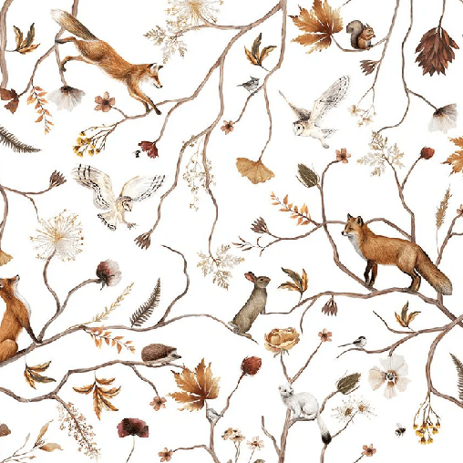 Children's forest adventure wallpaper