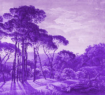 Purple Italian historical landscape wallpaper