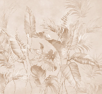 Elegant powdered jungle wallpaper