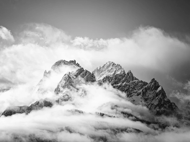 Papier peint panoramique pic Dolomites - Muralconcept