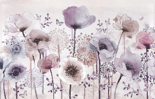 Papier peint Fleur Parme