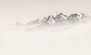 Mont Blanc wallpaper in sepia mist