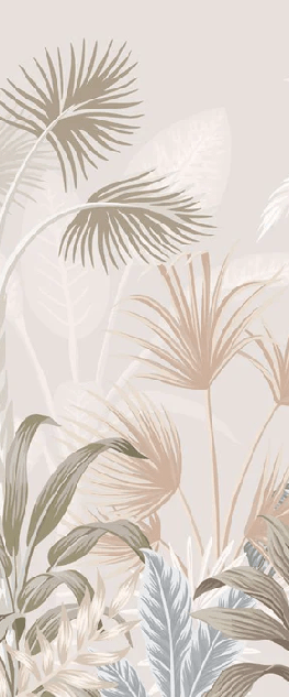 Terracotta jungle panoramic wallpaper