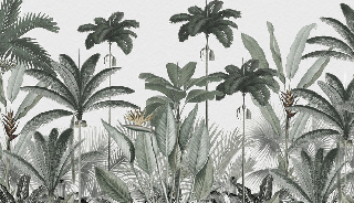 Jungle Tree Panoramic Wallpaper