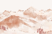 Papier peint montagne chaine des Aravis - Muralconcept