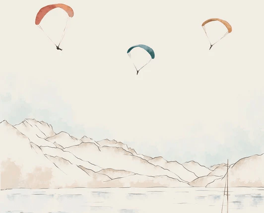 Annecy wallpaper, mountain peaks & art