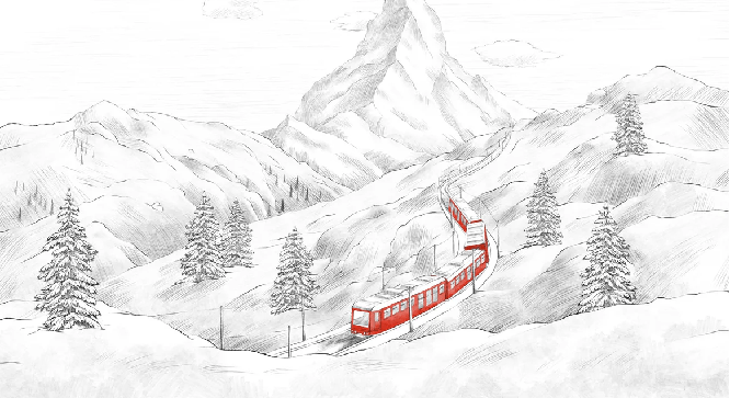 Panoramic wallpaper Mont Cervin