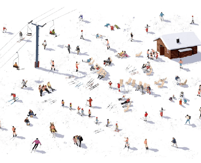 Après ski panoramic wallpaper