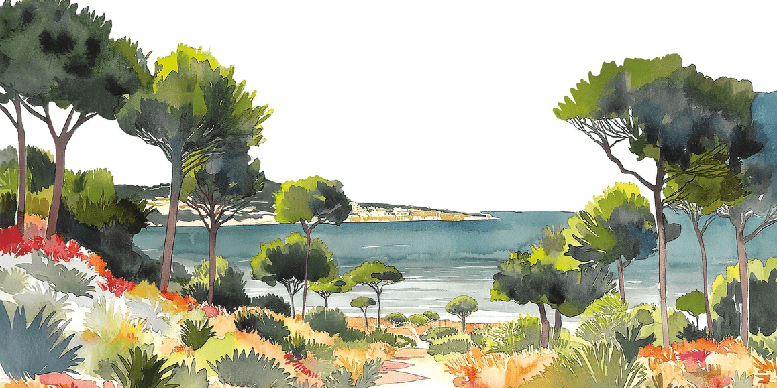 Papier peint panoramique air estival