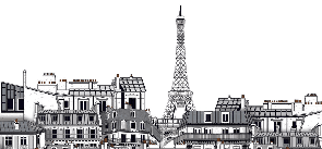 Papier peint salle de bain Français les toits Parisiens - Muralconcept