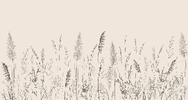 Wild meadow panoramic wallpaper