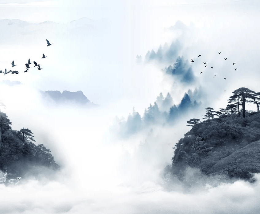 Papier peint Lever de jour en Chine