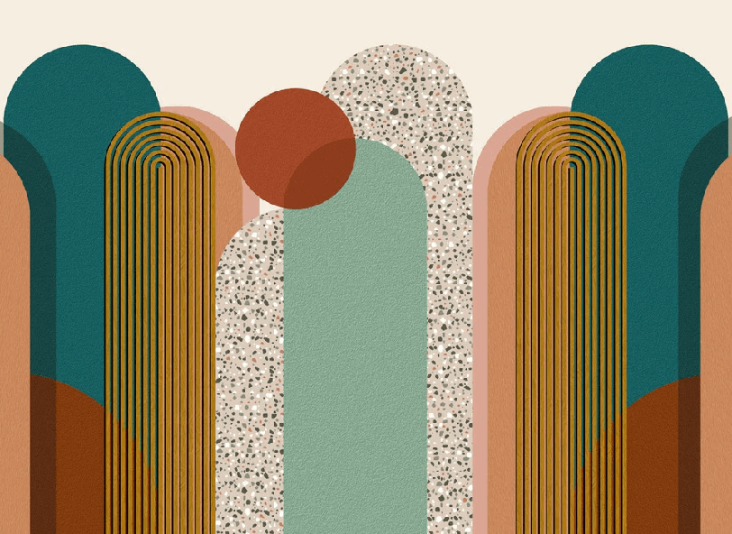 Papier peint Art pop déco graphique tendance - Muralconcept