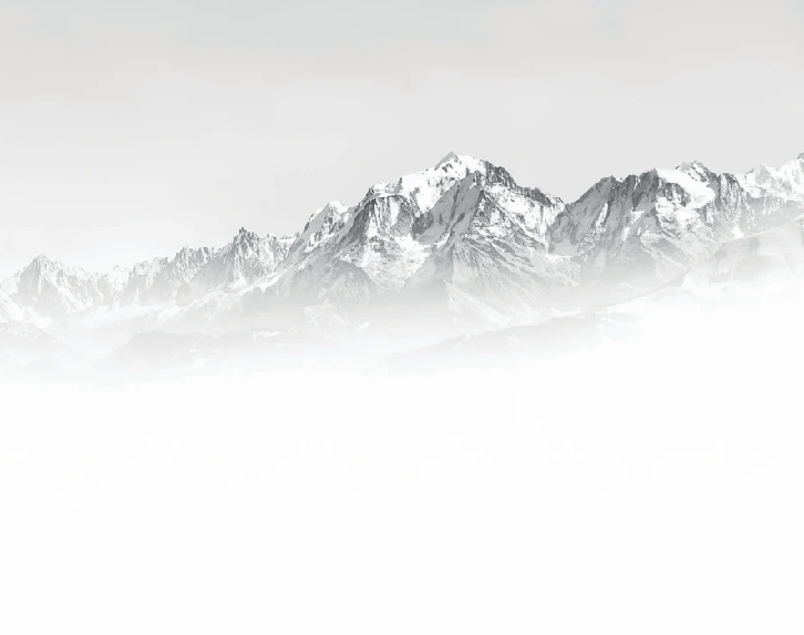 Mont Blanc in the Mist black and white wallpaper