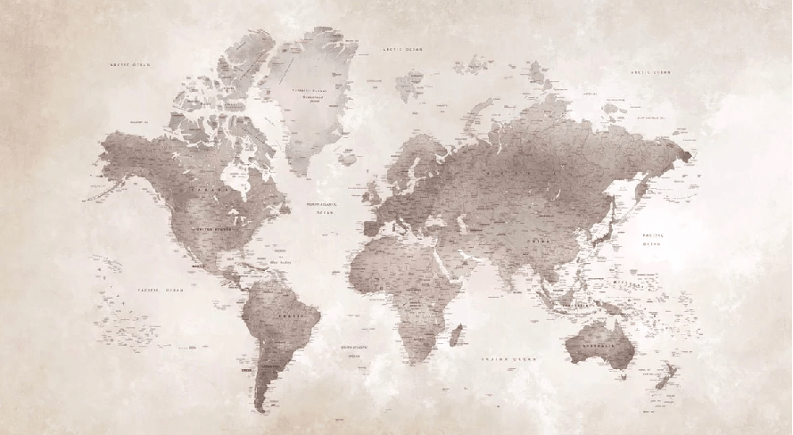 Timeless world map wallpaper