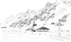 Clusaz cross-country skiing mountain wallpaper Confins