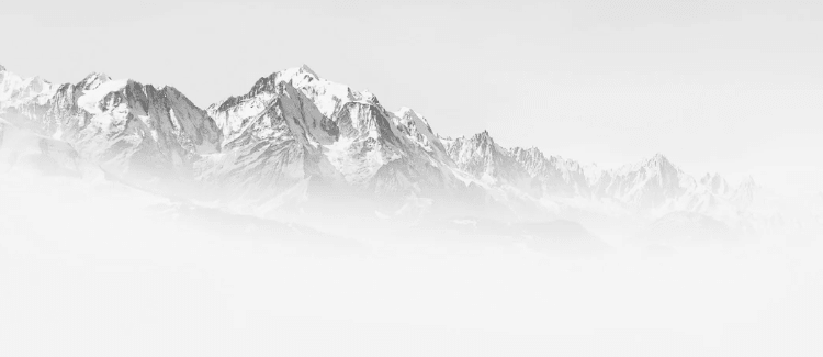 Papier peint matin brumeux Mont Blanc - Muralconcept