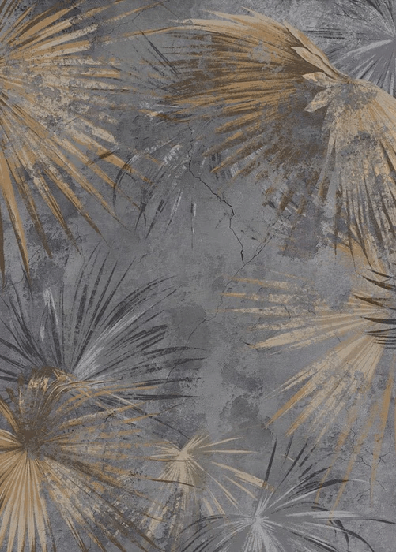 Vintage palm tree panoramic wallpaper