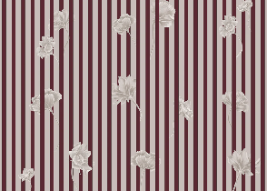 Floral stripe wallpaper