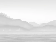 Annecy wallpaper and its peaceful black and white lake