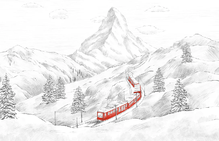 Panoramic wallpaper Mont Cervin