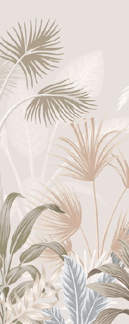 Terracotta jungle panoramic wallpaper