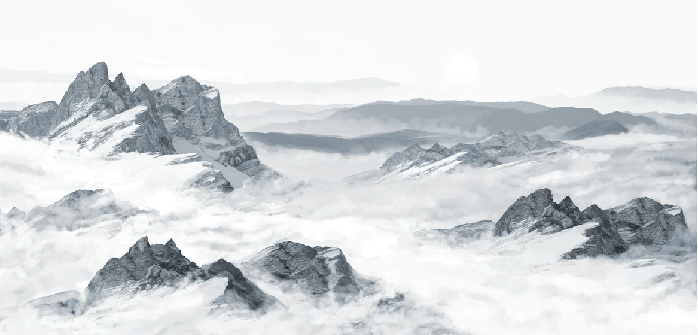 Blue mountain panoramic wallpaper