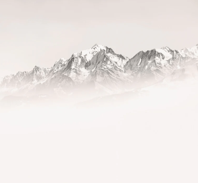 Foggy morning wallpaper Mont Blanc