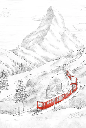 Papier peint panoramique Mont Cervin, XXL, tendance