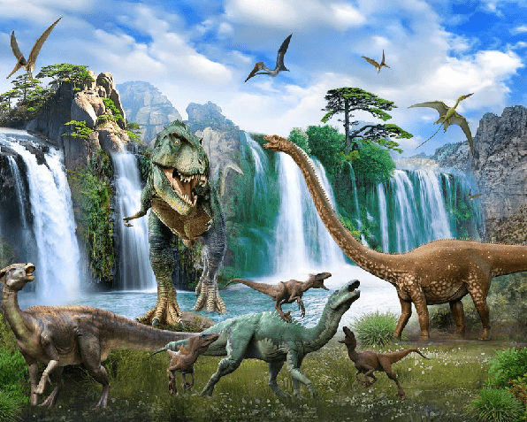 3D Dinosaurs Wallpaper