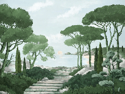 Wallpaper stroll through the green creeks