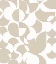 Beige retro graphic pattern wallpaper