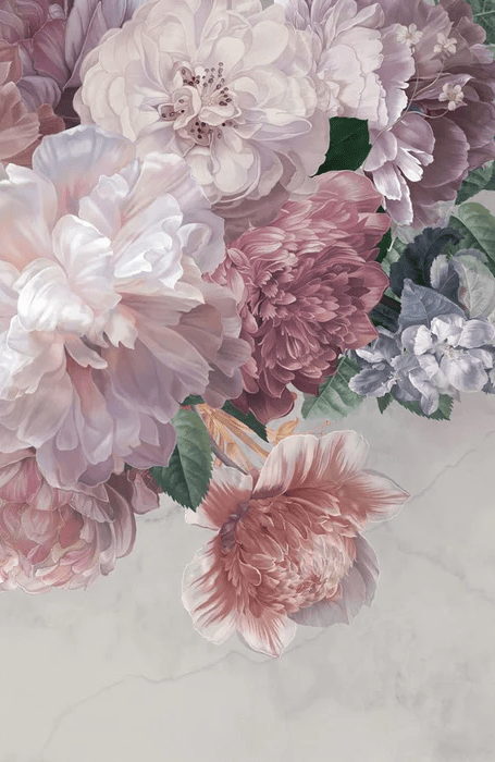 Papier peint panoramique pivoines