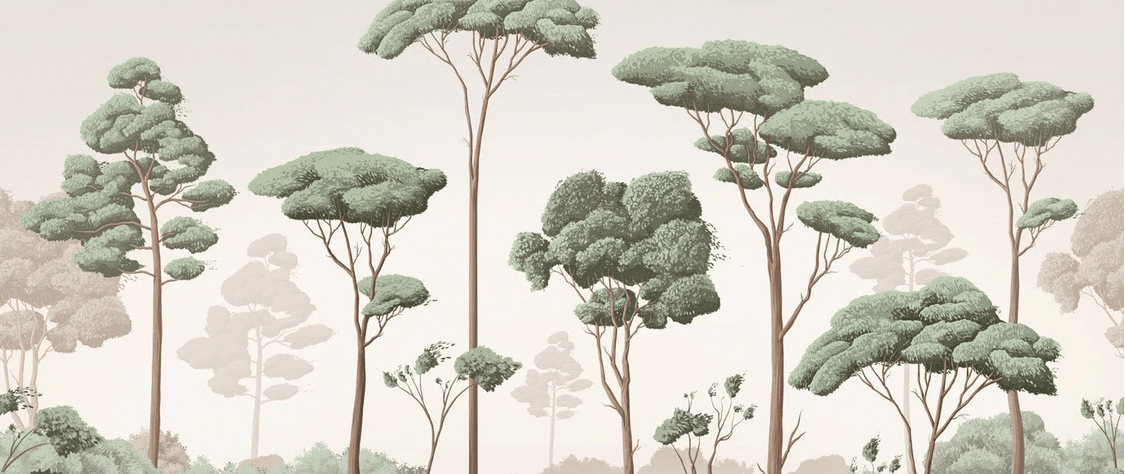 Light Breeze Pine Forest Wallpaper