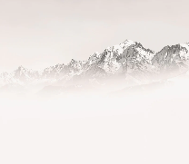 Papier peint matin brumeux Mont Blanc