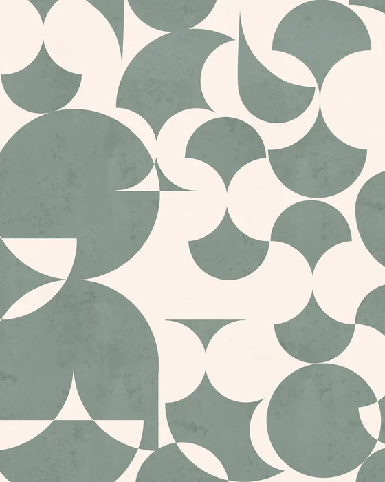 Slate green graphic retro wallpaper
