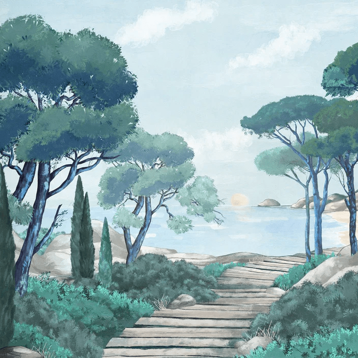 Papier peint balade dans les calanques, XXL, tendance