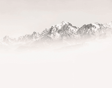 Papier peint matin brumeux Mont Blanc - Muralconcept