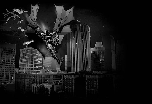 Batman movie hero all dark panoramic wallpaper