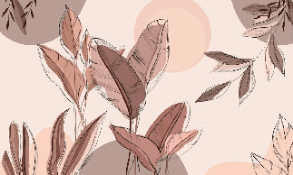 Graphic plant panorama wallpaper