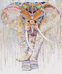 Indian Boho Elephant Wallpaper
